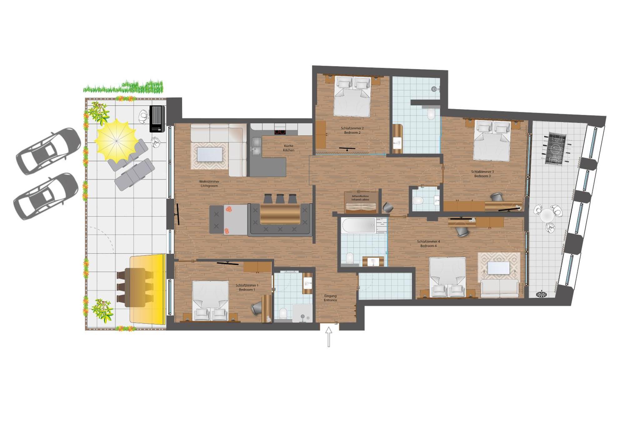 Apartmenthaus Goldeck Ried im Oberinntal Kültér fotó